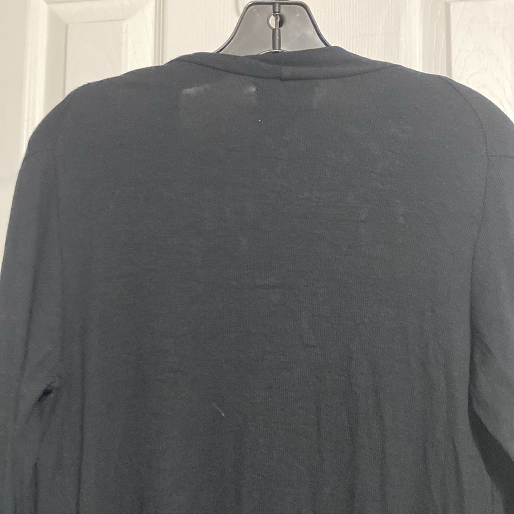 Mott50 Black bamboo knit soft Cardigan Sweater size LARGE - Picture 7 of 12